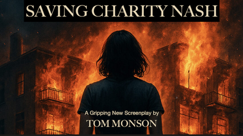 For this Silhouette of Charity Nash standing in front of a five-story apartment building engulfed in flames. Setting the stage for a Supernatural Thriller.