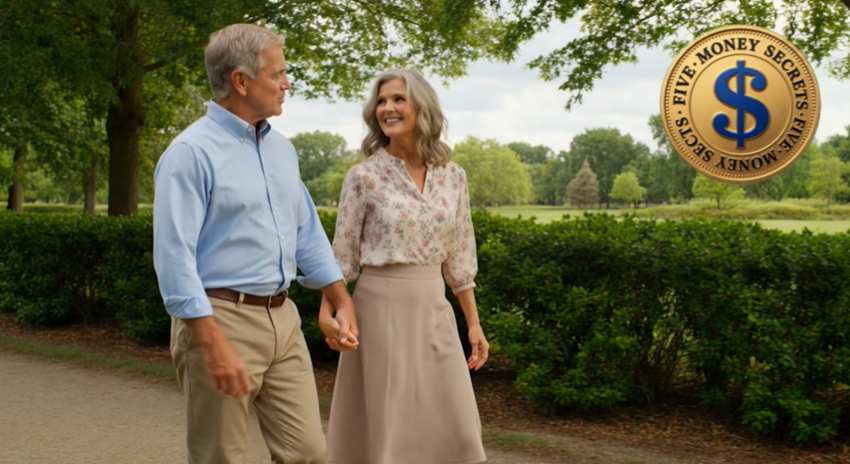 GLG Featured Image Financial Freedom. A couple happy and carefree walking through the park enjoying financial freedom.